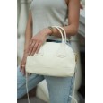 Сумка жіноча з натуральної шкіри біло-молочна BAGS4LIFE 273