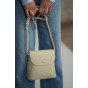 Жіноча сумка крос-боді з натуральної шкіри молочна BAGS4LIFE 55009 з клапаном