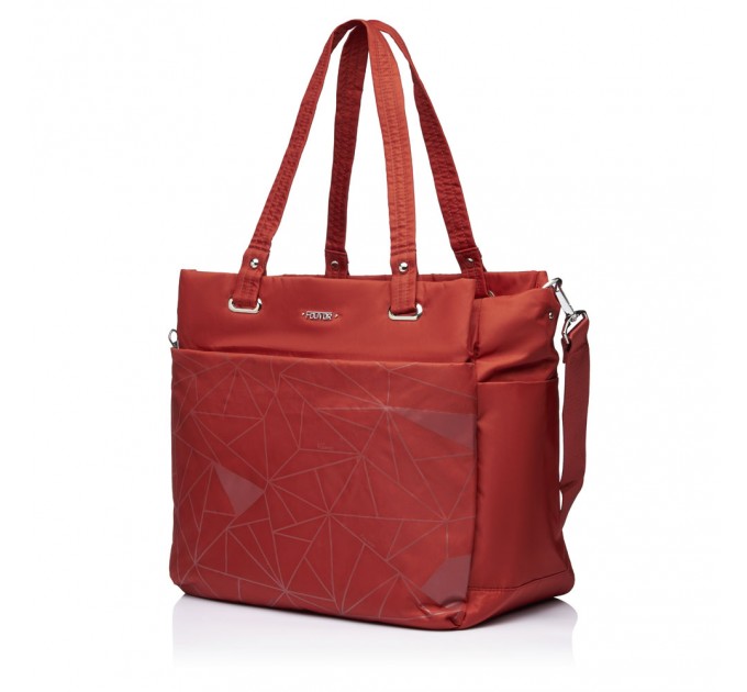Женская сумка-шопер из полиэстера оранжевая FOUVOR 2915-13