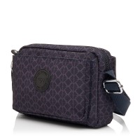 Жіноча сумка крос-боді  з поліестера синя BAGS4LIFE 91206 з візерунком
