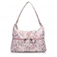 Сумка хобо жіноча з поліестера рожевий принт BAGS4LIFE 91102 з довгою ручкою