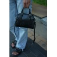 Жіноча сумка з натуральної шкіри чорна BAGS4LIFE 6857