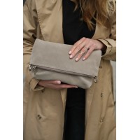 Сумка жіноча з натуральної шкіри бежева Vito Torelli 1008 6026/1075 замша пісок