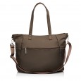 Женская сумка-шоппер из полиэстера коричневая EPOL 6098-04
