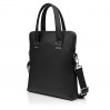 Чоловіча сумка-портфель з натуральної шкіри чорна BAGS4LIFE MAN 9617-1 з двома ручками