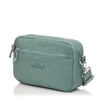 Сумка жіноча з полиэстера зелена BAGS4LIFE 88006 стьобана кишеня