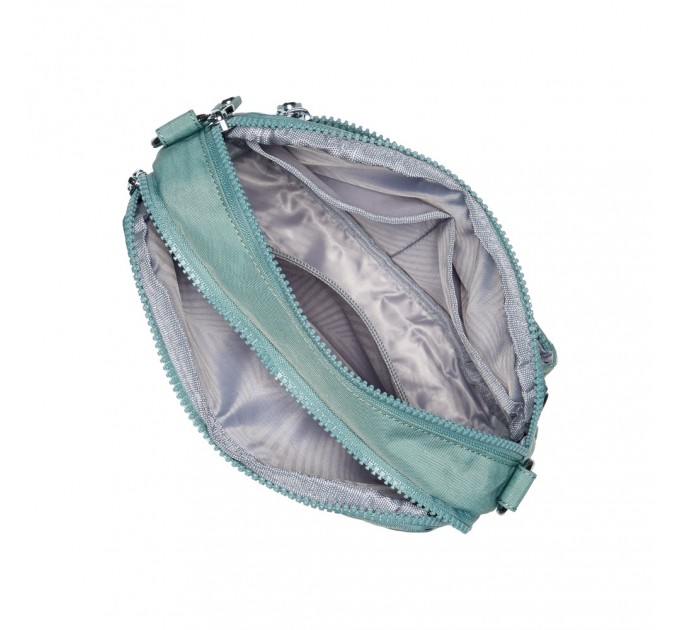Сумка жіноча з полиэстера зелена BAGS4LIFE 88006 стьобана кишеня