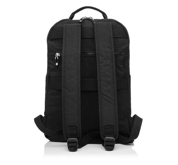 Рюкзак женский из полиэстера черный BAGS4LIFE 88001 со стеганным карманом