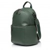 Рюкзак жіночий з натуральної шкіри зелений BAGS4LIFE 639