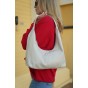 Жіноча сумка-хобо з натуральної шкіри сіро-бежева BAGS4LIFE 8599