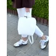 Рюкзак женский кожаный белый Vito Torelli 1012 4070/1005 мини питон