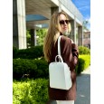 Рюкзак женский кожаный белый Vito Torelli 1012 4070/1005 мини питон