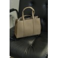 Женская сумка из натуральной кожи серо-бежевая BAGS4LIFE 5112 прямоугол. с ручками