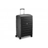 Чемодан большой пластиковый черный Roncato Modo Starlight 423451/01 с расширением