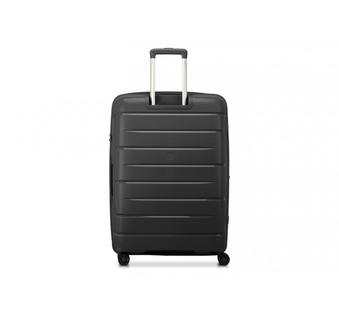 Чемодан большой пластиковый черный Roncato Modo Starlight 423451/01 с расширением
