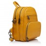 Рюкзак для жінок з натуральної шкіри жовтий BAGS4LIFE 5005 гірчиця