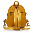 Рюкзак для женщин из натуральной кожи желтый BAGS4LIFE 5005 горчица