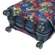 Чехол на чемодан ручной клади Vito Torelli лабиринт абстракция