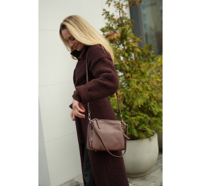 Сумка жіноча з натуральної шкіри коричнева BAGS4LIFE 99-58 Сумка жіноча з натуральної шкіри коричнева BAGS4LIFE 99-58