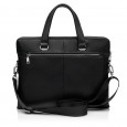 Чоловіча сумка-портфель з натуральної шкіри чорна BAGS4LIFE MAN 9580-3 з короткими ручками