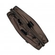 Чоловіча сумка-портфель з натуральної шкіри чорна BAGS4LIFE MAN 9580-3 з короткими ручками