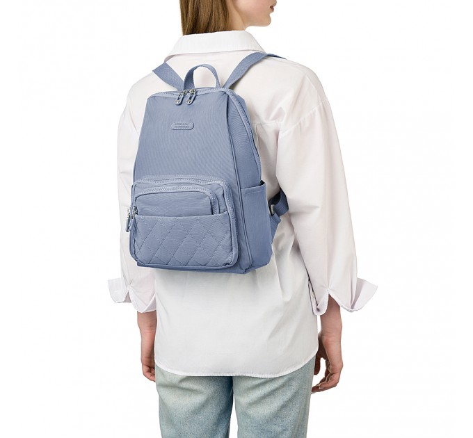 Рюкзак жіночий з поліестера бузковий BAGS4LIFE 88002