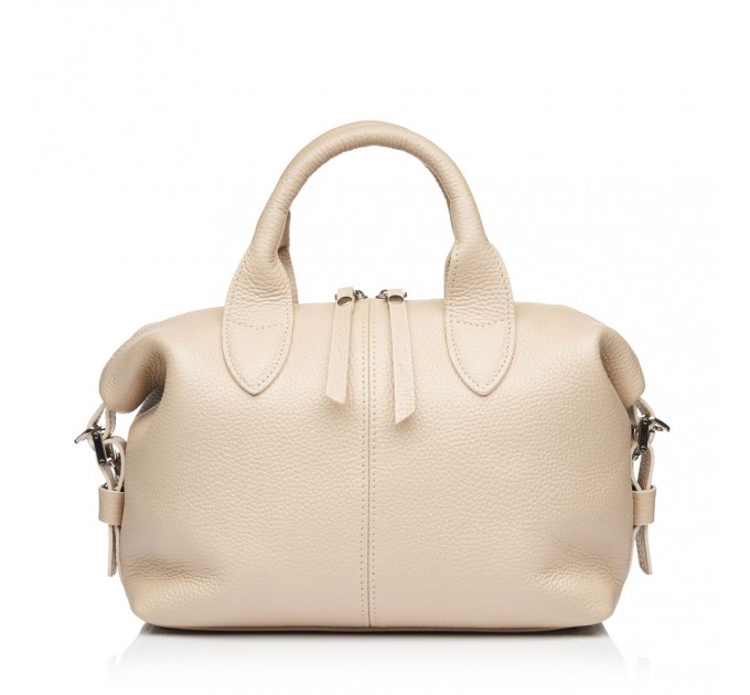 Жіноча сумка з натуральної шкіри світло-бежева Vito Torelli 1060 1013