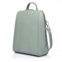 Рюкзак жіночий з натуральної шкіри сіро-зелений Vito Torelli 1012 4081/1097 з пітоном