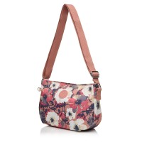 Сумка крос-боді жіноча з поліестера рожевий принт BAGS4LIFE 91405
