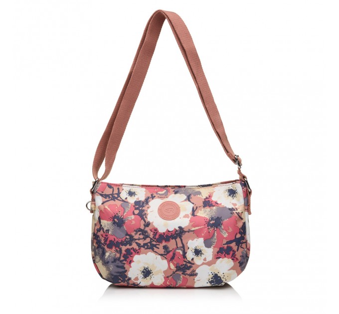 Сумка крос-боді жіноча з поліестера рожевий принт BAGS4LIFE 91405