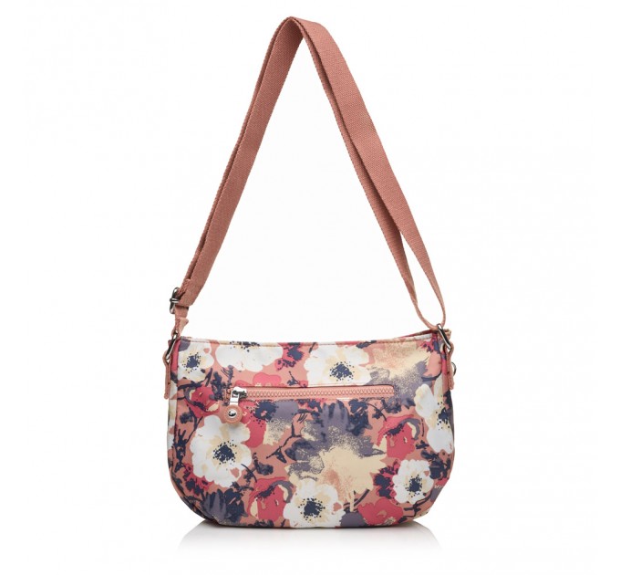 Сумка крос-боді жіноча з поліестера рожевий принт BAGS4LIFE 91405