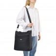Сумка-шопер жіноча тканинна чорна BAGS4LIFE W7092-1