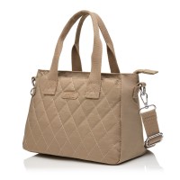 Женская сумка-тоут из полиэстера бежевая BAGS4LIFE 88008 с ручками