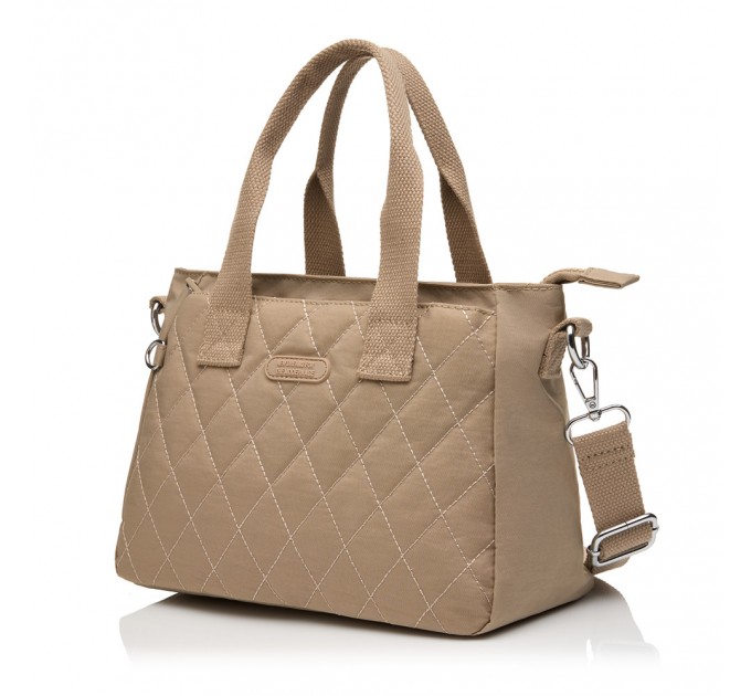 Женская сумка-тоут из полиэстера бежевая BAGS4LIFE 88008 с ручками