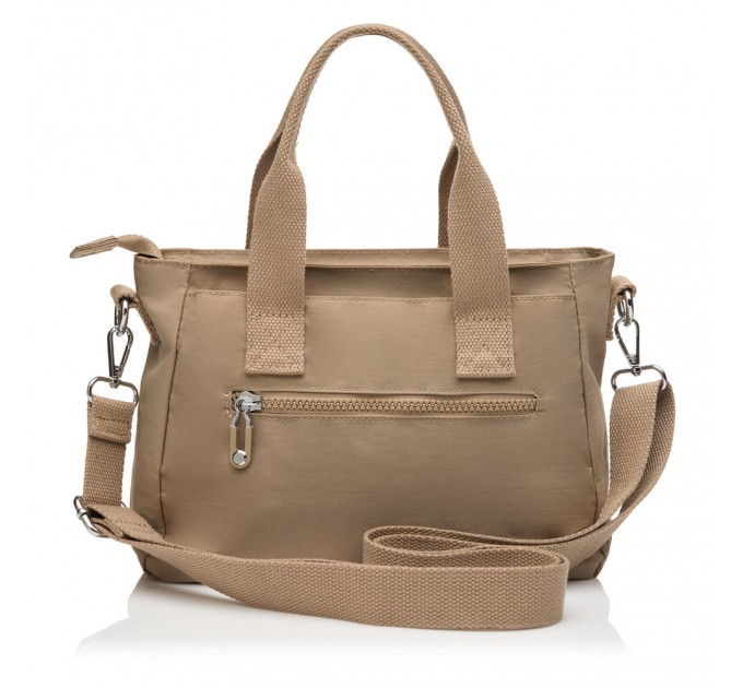 Женская сумка-тоут из полиэстера бежевая BAGS4LIFE 88008 с ручками