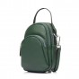 Сумка-рюкзак жіноча з натуральної шкіри зелена BAGS4LIFE 21-13