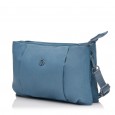 Сумка женская из полиэстера голубая BAGS4LIFE 66907 плоская