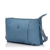 Сумка жіноча з полиэстера блакитна BAGS4LIFE 66907 плоска