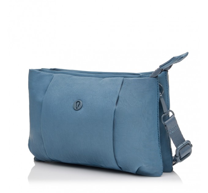 Сумка женская из полиэстера голубая BAGS4LIFE 66907 плоская