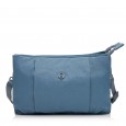 Сумка женская из полиэстера голубая BAGS4LIFE 66907 плоская