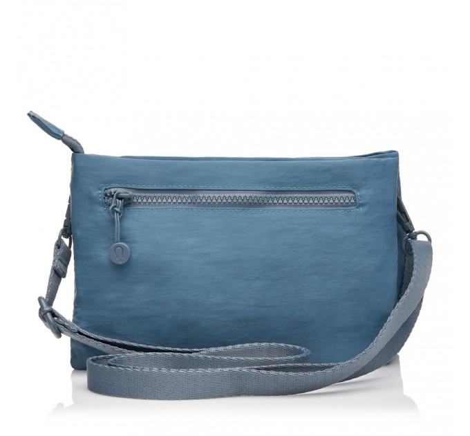 Сумка женская из полиэстера голубая BAGS4LIFE 66907 плоская