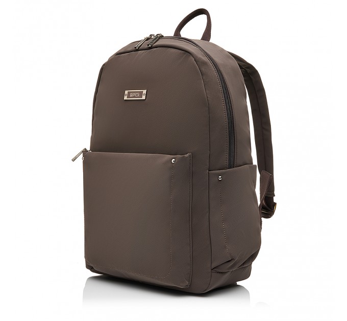 Рюкзак женский из полиэстера коричневый EPOL 6116-06