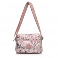 Сумка кросс-боди женская из полиэстера розовый принт BAGS4LIFE 91105