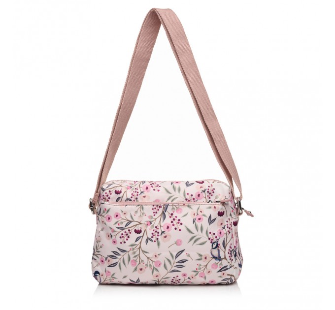 Сумка кросс-боди женская из полиэстера розовый принт BAGS4LIFE 91105