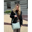 Жіноча сумка з натуральної шкіри світло-зелена BAGS4LIFE 2062