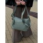 Жіноча сумка з натуральної шкіри світло-зелена BAGS4LIFE 2062