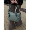 Жіноча сумка з натуральної шкіри світло-зелена BAGS4LIFE 2062