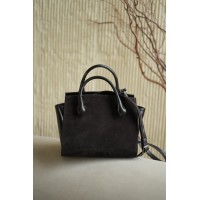 Сумка-тоут жіноча зі шкіри та замшу коричнева Vito Torelli 1063 6010/2115