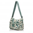 Сумка крос-боді жіноча з поліестера зелений принт BAGS4LIFE 91004