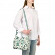 Сумка крос-боді жіноча з поліестера зелений принт BAGS4LIFE 91004